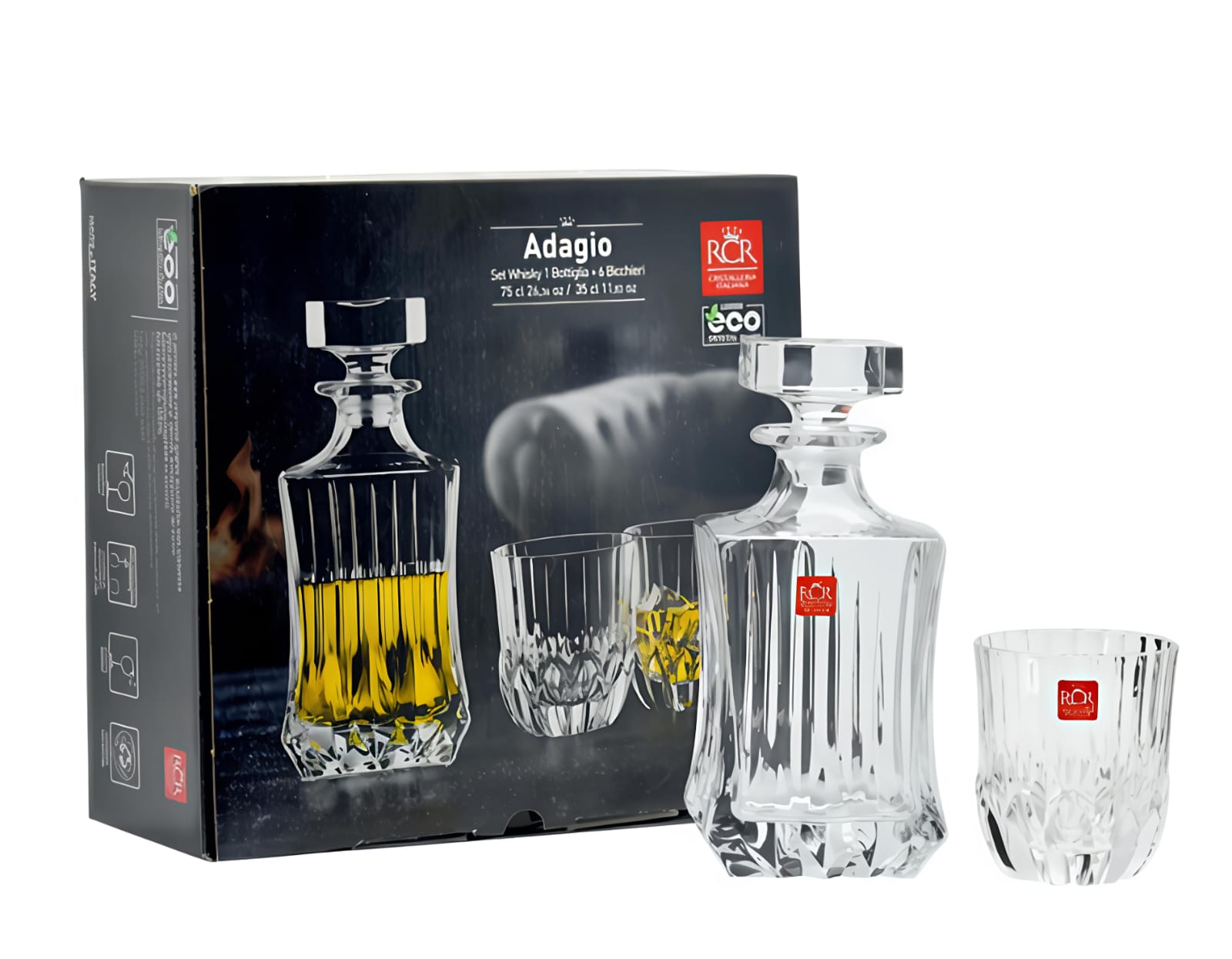 ADAGIO SQUARE WHISKEY BOTTLE - Image 3