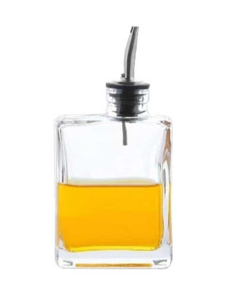 SMALL GLASS BOTTLE WITH POURER