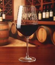 GOLD Rim Red Wine Glass Set Of 6 Pcs