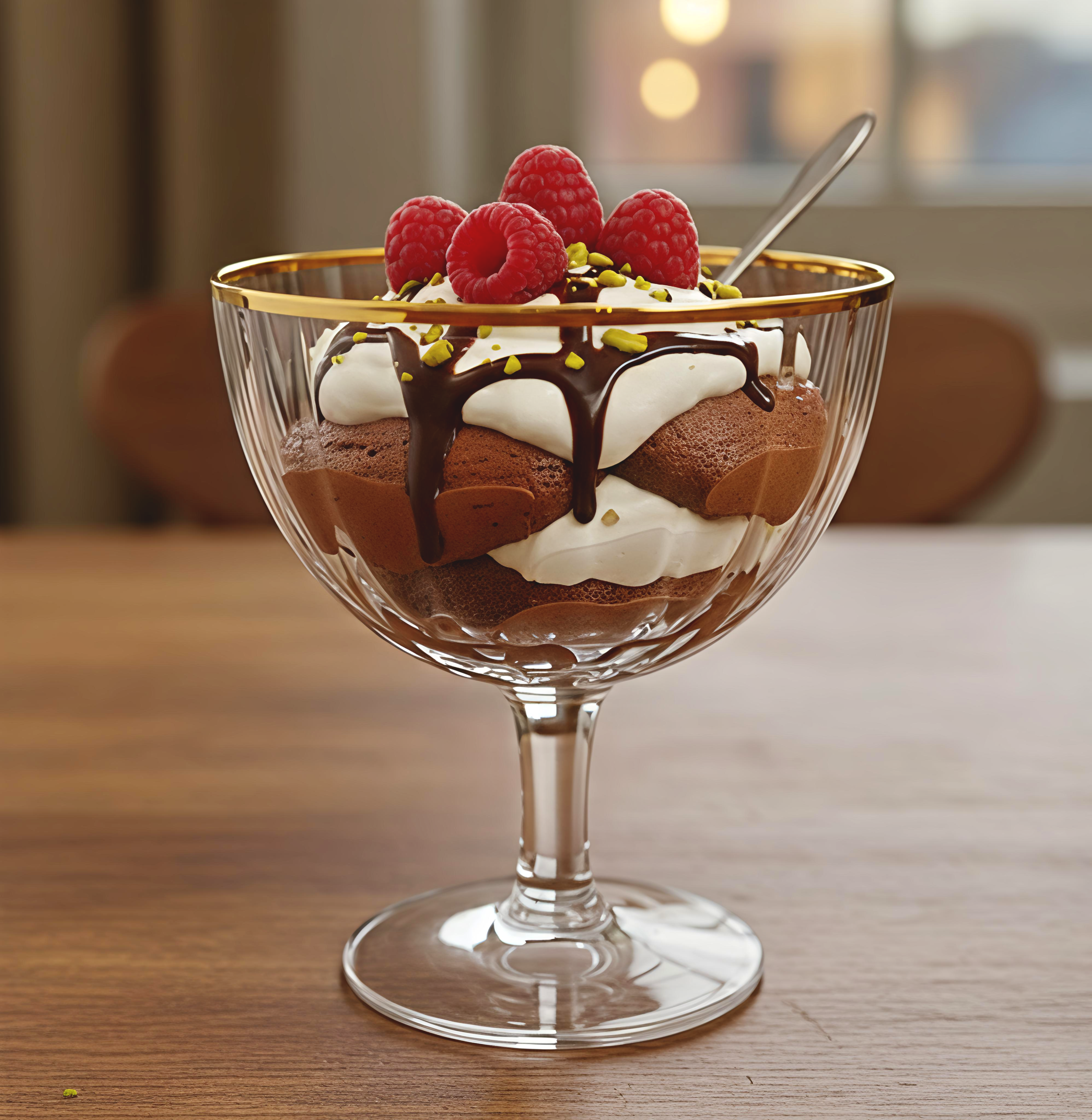 GOLD Rim Coupe Glass  200ml Set Of 6 Pcs