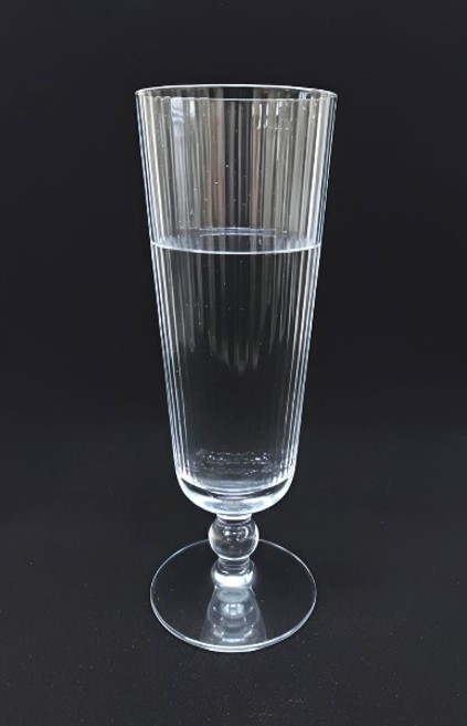 RIBBED Flute Beer Glass  500ml Set Of 6 Pcs