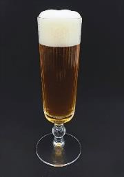 RIBBED Flute Beer Glass  500ml Set Of 6 Pcs