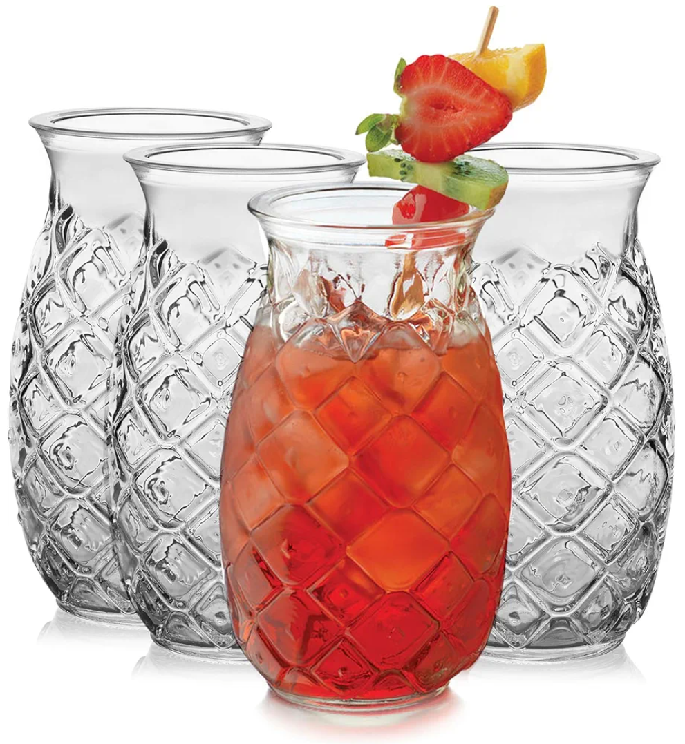 PINEAPPLE Glass-27 400ml Set Of 6 Pcs