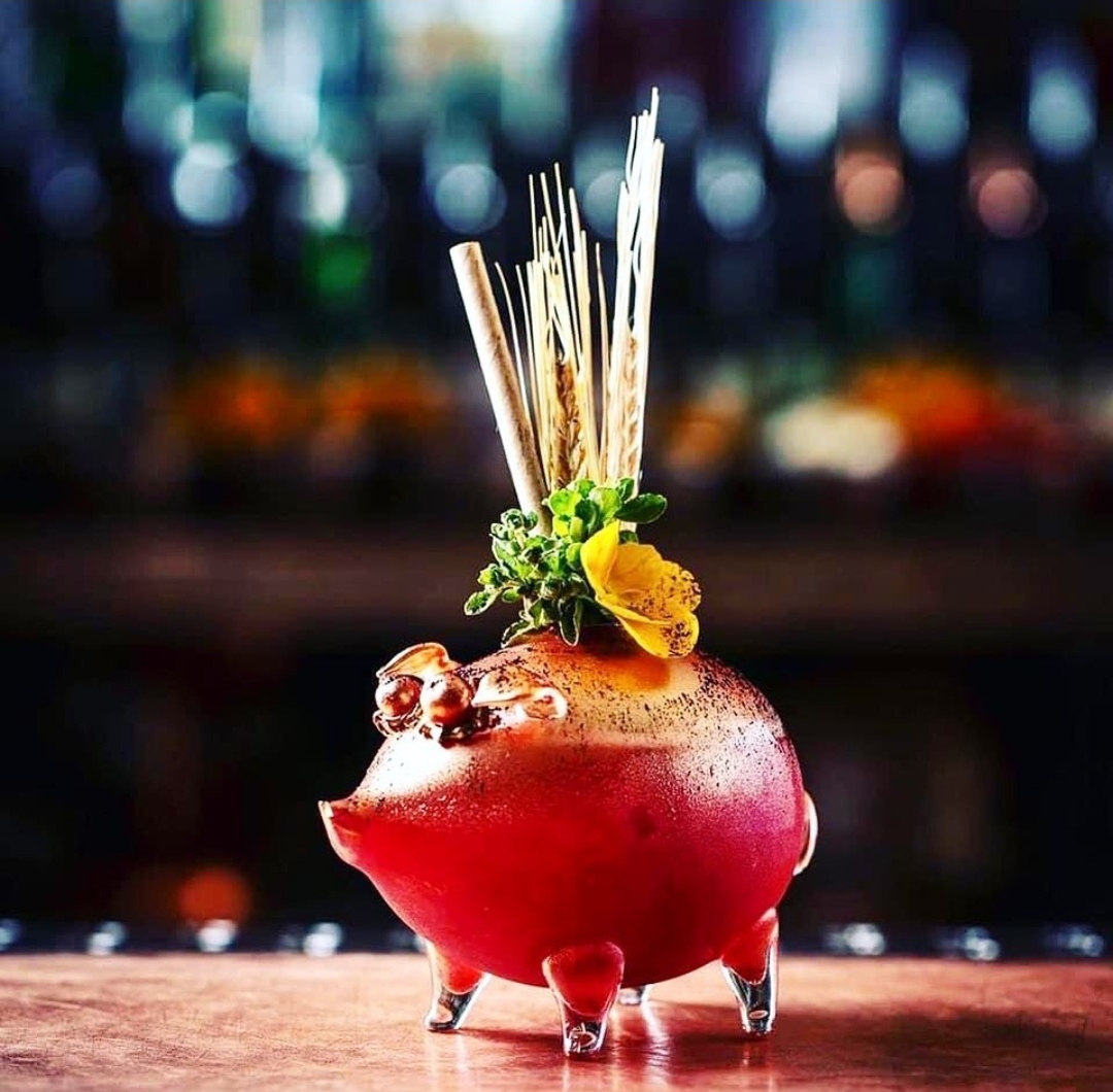 Cocktail Pig Shape Glass 250ml 1 Pc