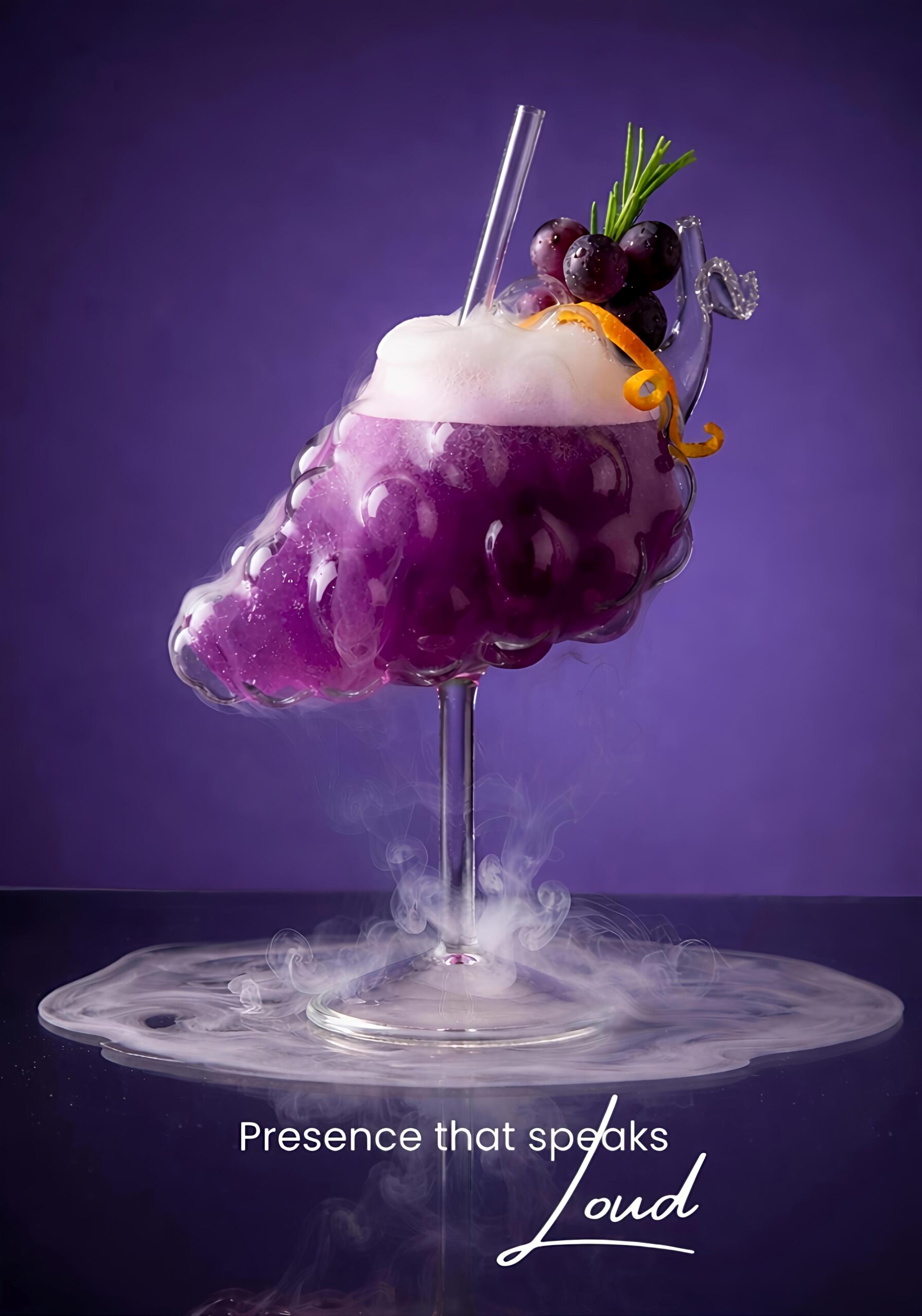 Grapes Shape Glass  500ml 1 Pc