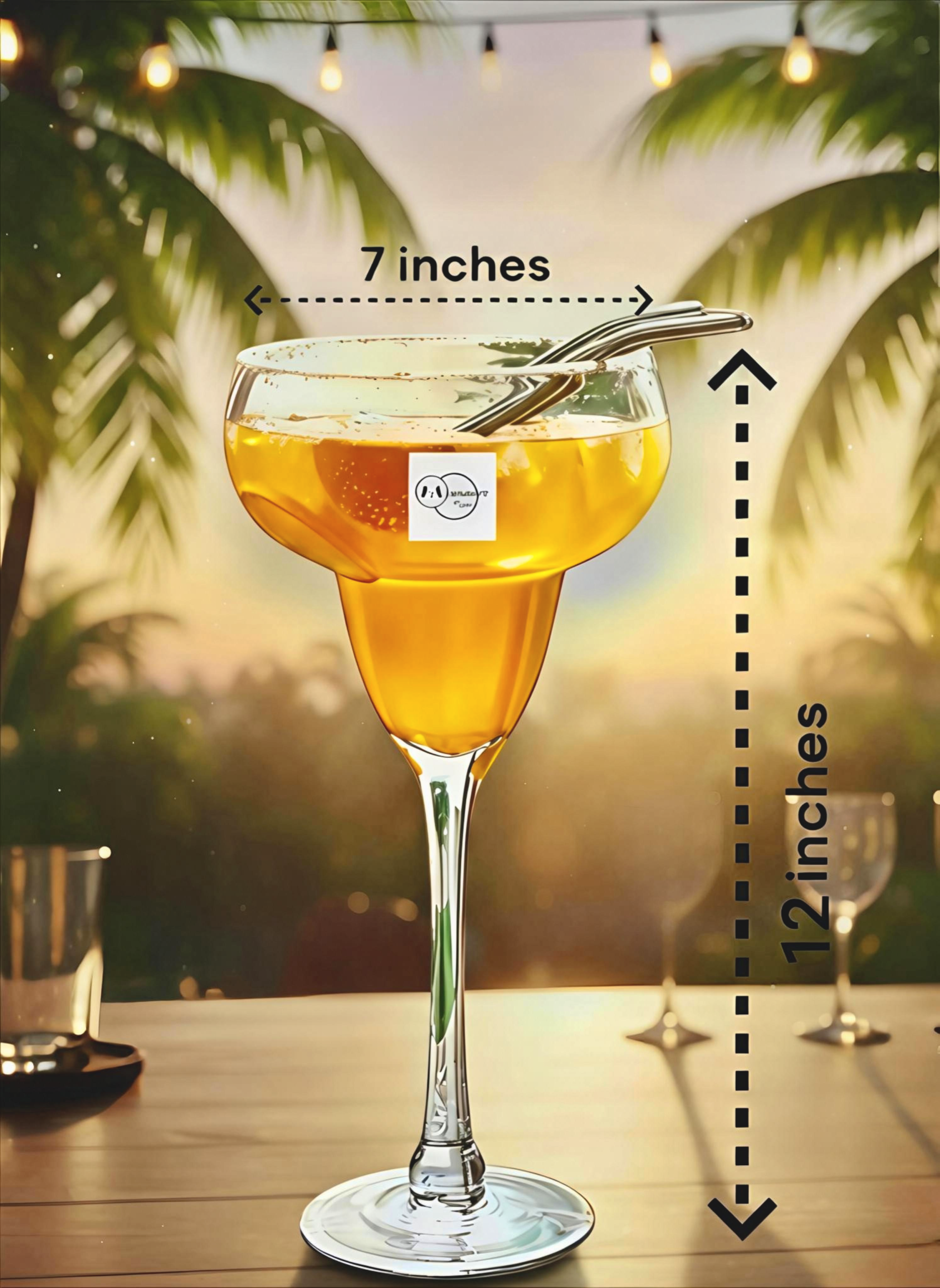 Jumbo Magrita Glass Long Stem 1000ml 1 Pc
