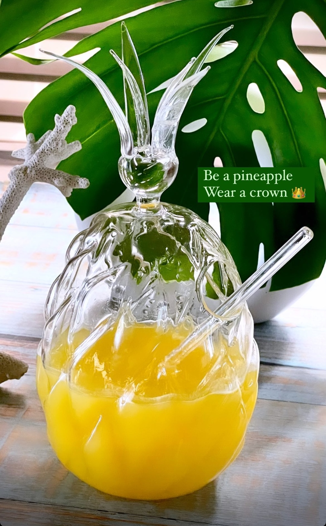 Pineapple Glass 750ml 1 Pc