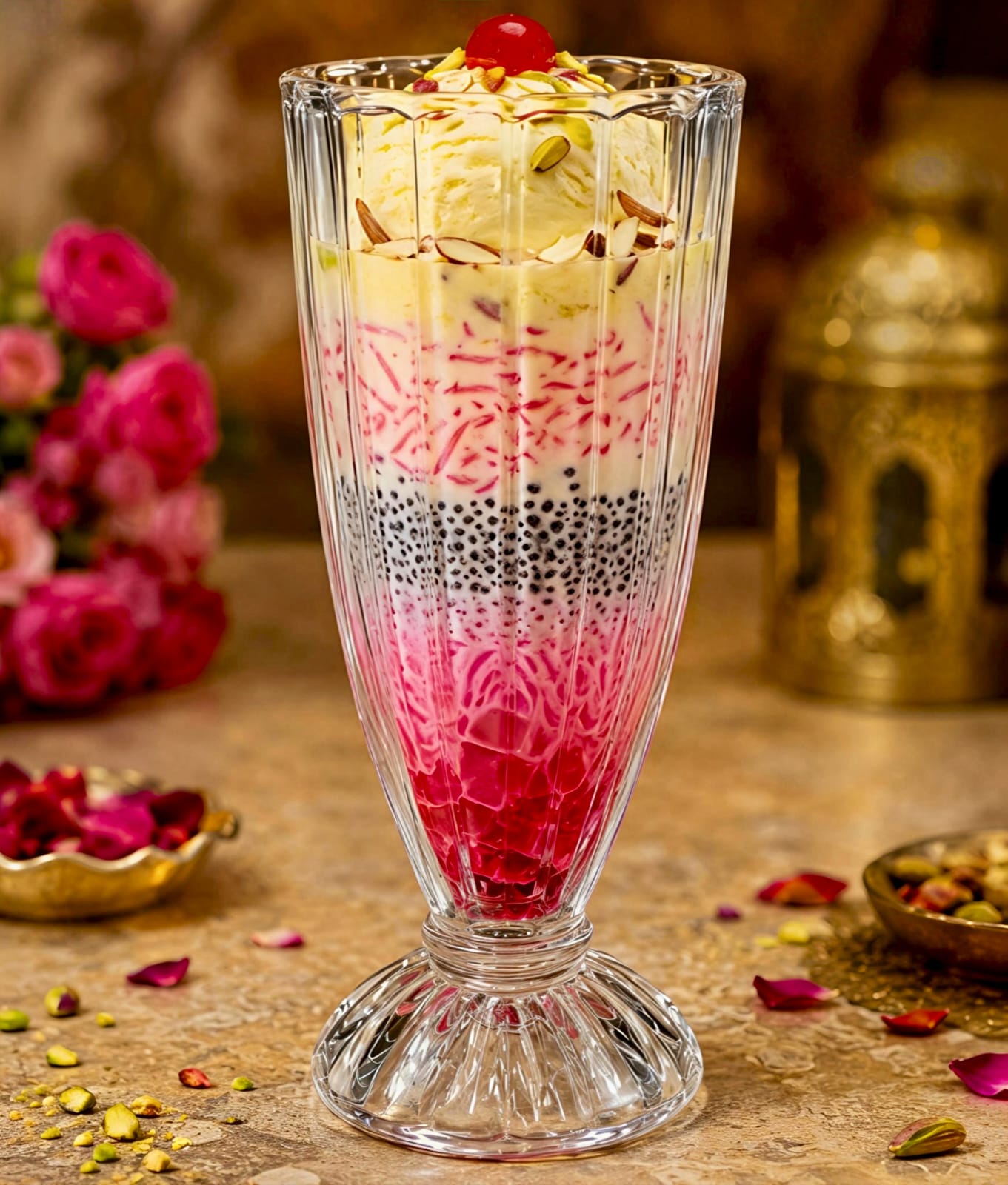 Faluda And Shake Glass A-36 360ml Set Of 6 Pcs